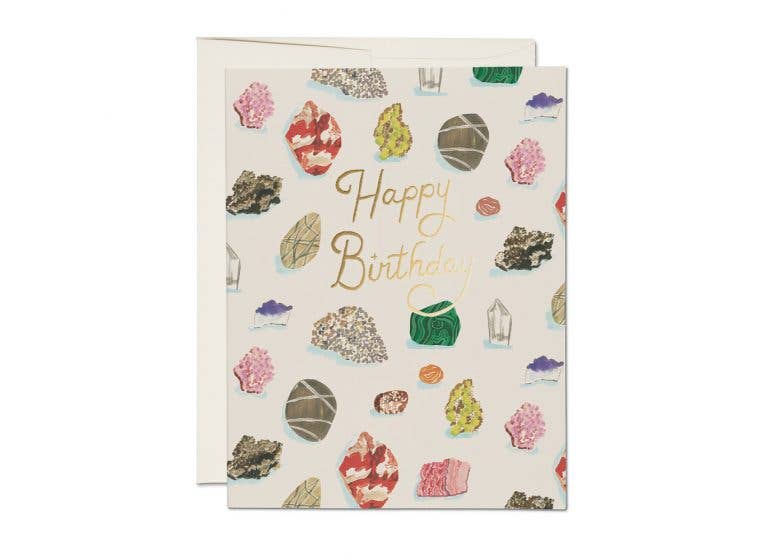 Birthday Crystals Greeting Card - Spiral Circle