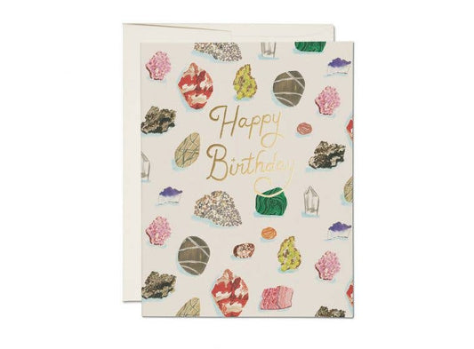 Birthday Crystals Greeting Card - Spiral Circle