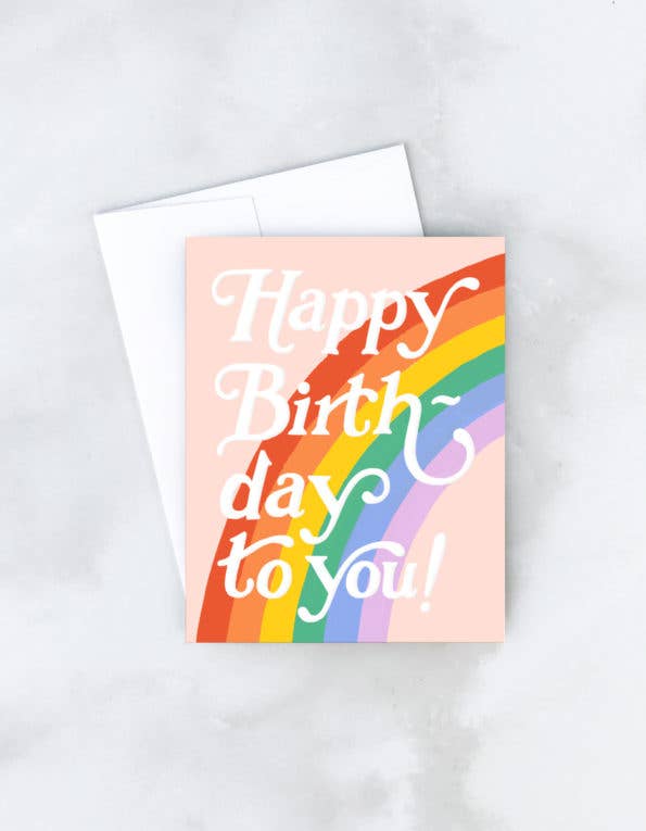 Birthday Rainbow | Card - Spiral Circle