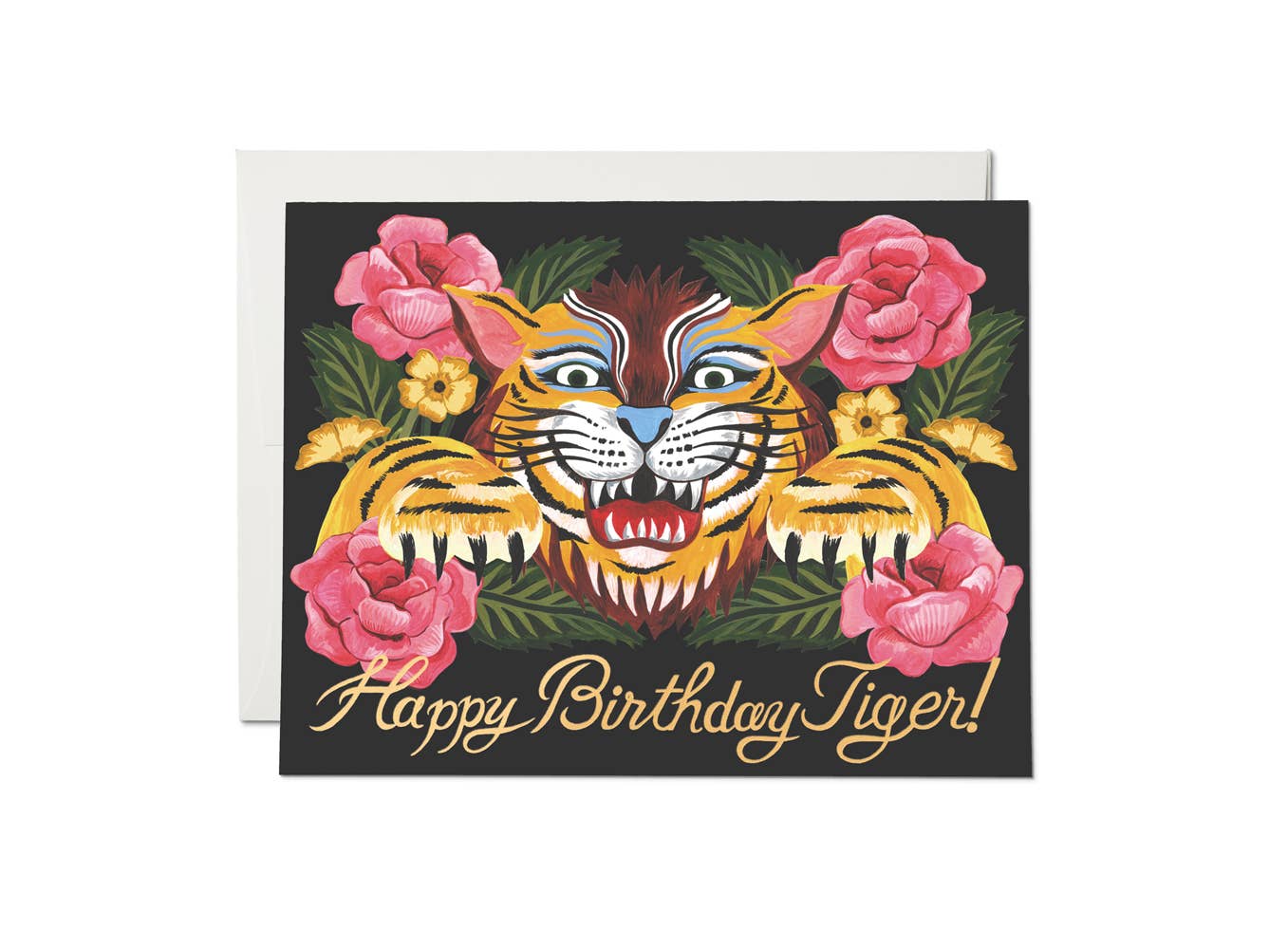 Birthday Roar birthday greeting card - Spiral Circle