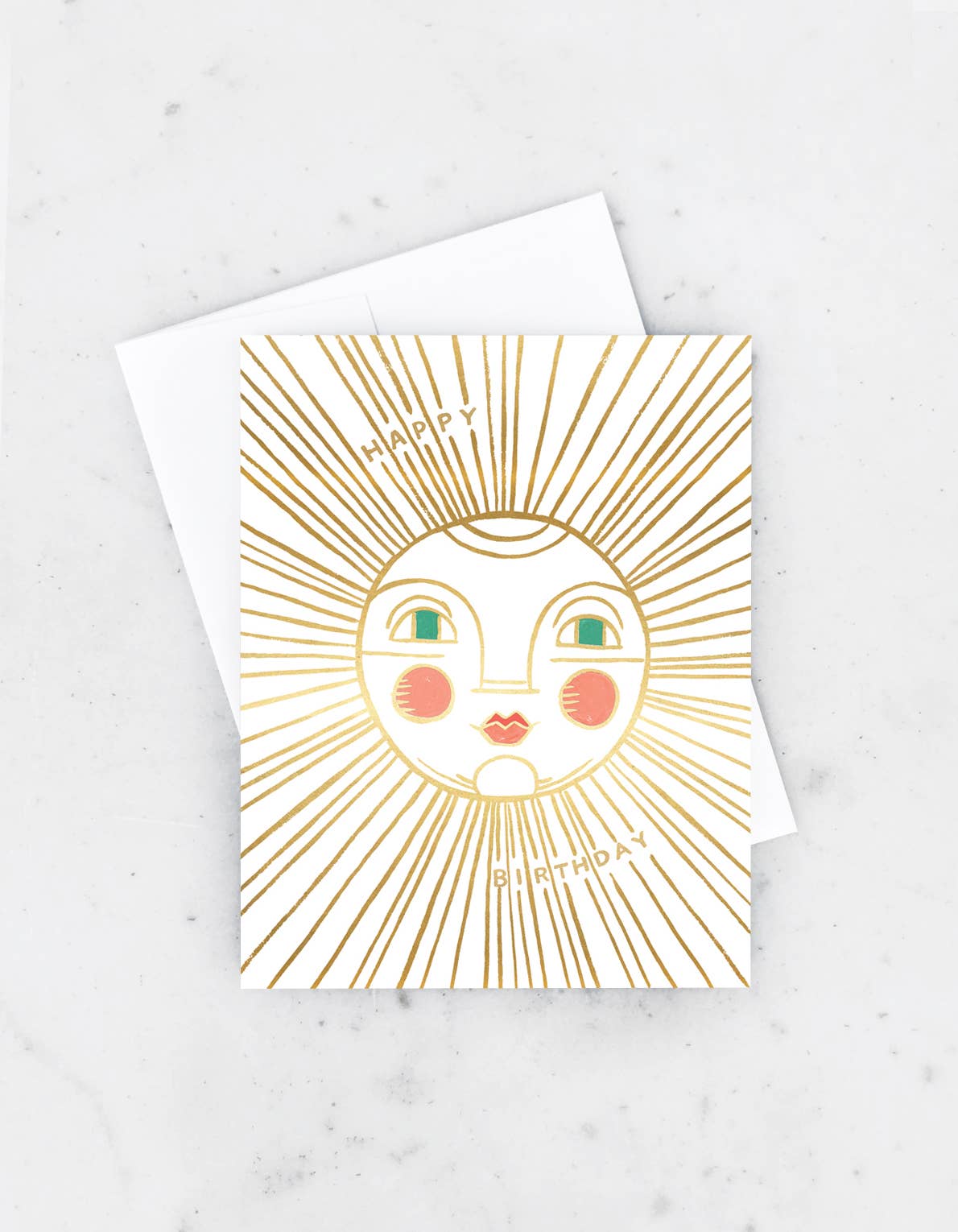 Birthday Sun Card - Spiral Circle