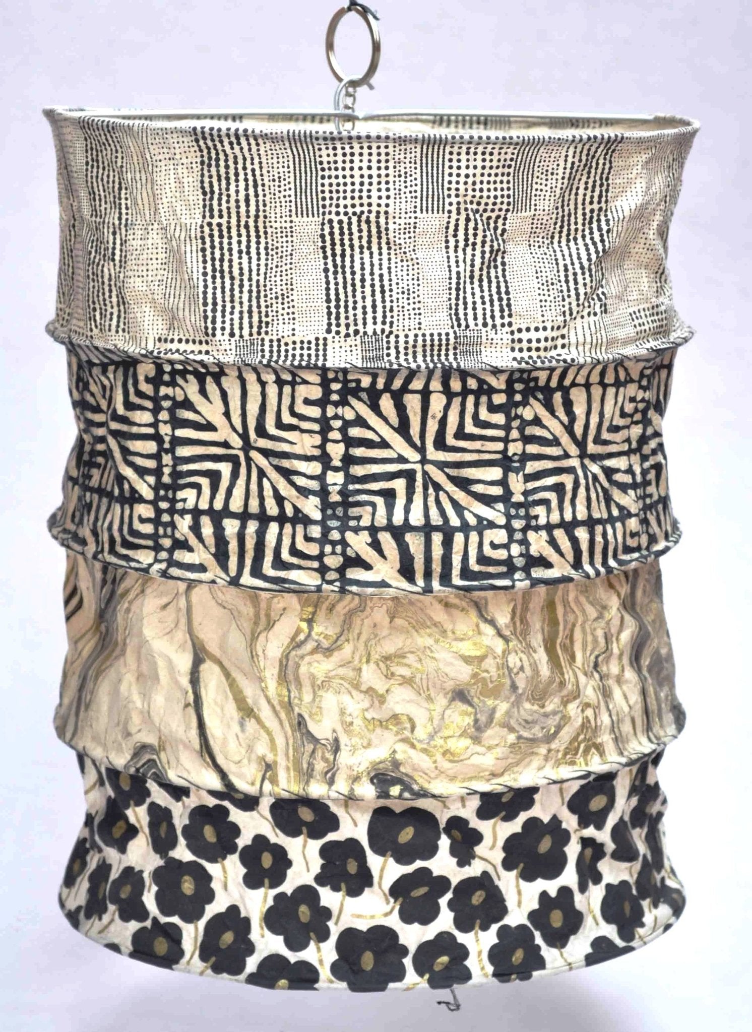 Black and White Lantern - Spiral Circle