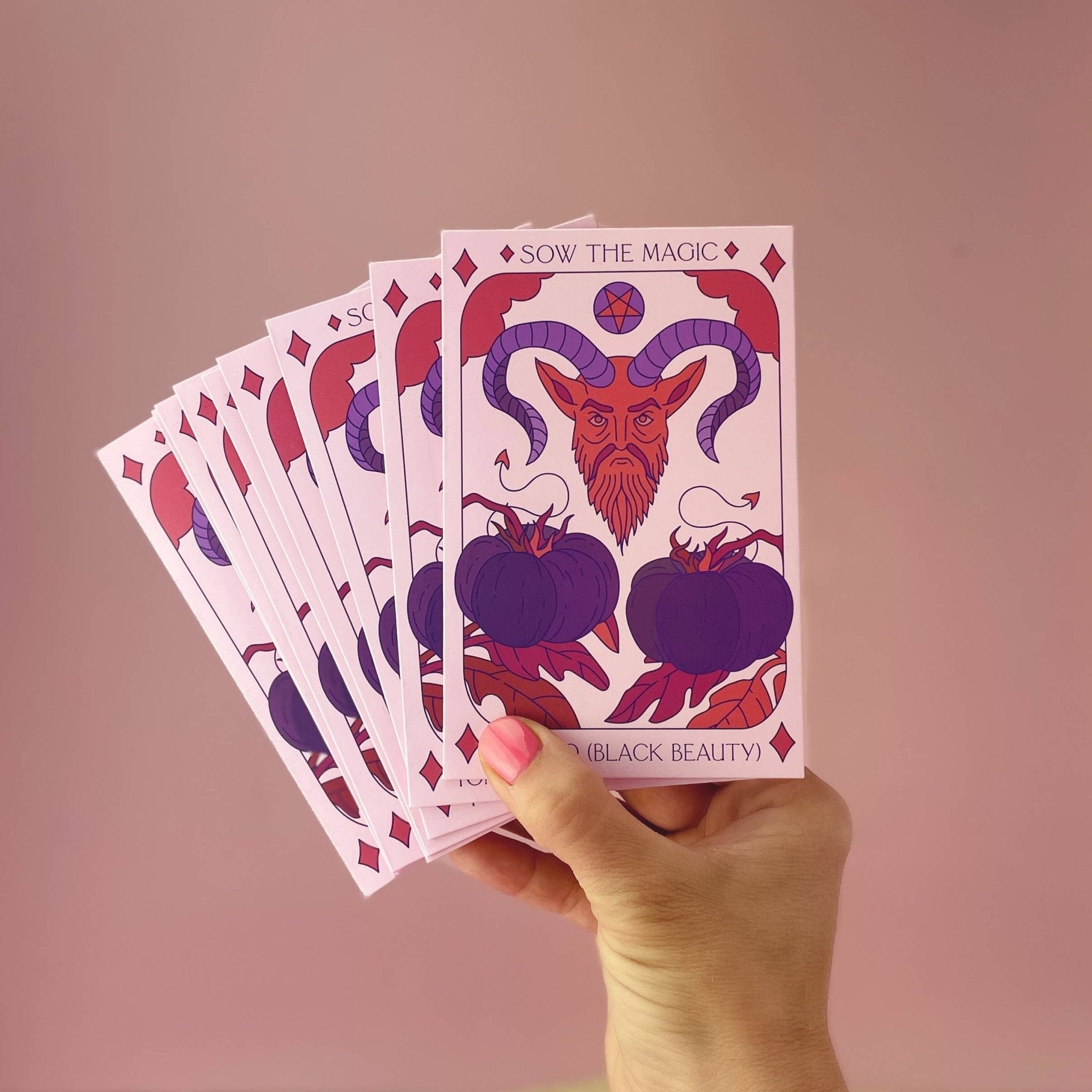 Black Beauty Tomato | Tarot Garden and Gift Seed Packet - Spiral Circle