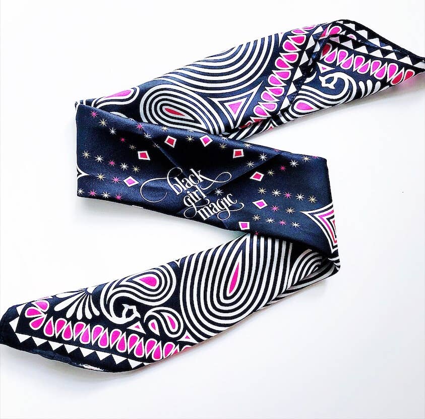Black Girl Magic :: Bandana/Scarf - Spiral Circle