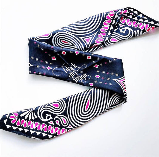Black Girl Magic :: Bandana/Scarf - Spiral Circle