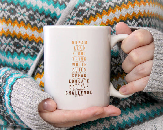 Black History Month Mug, Black Lives Matter Mug - Spiral Circle