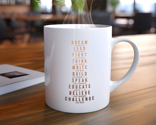 Black History Month Mug, Black Lives Matter Mug - Spiral Circle