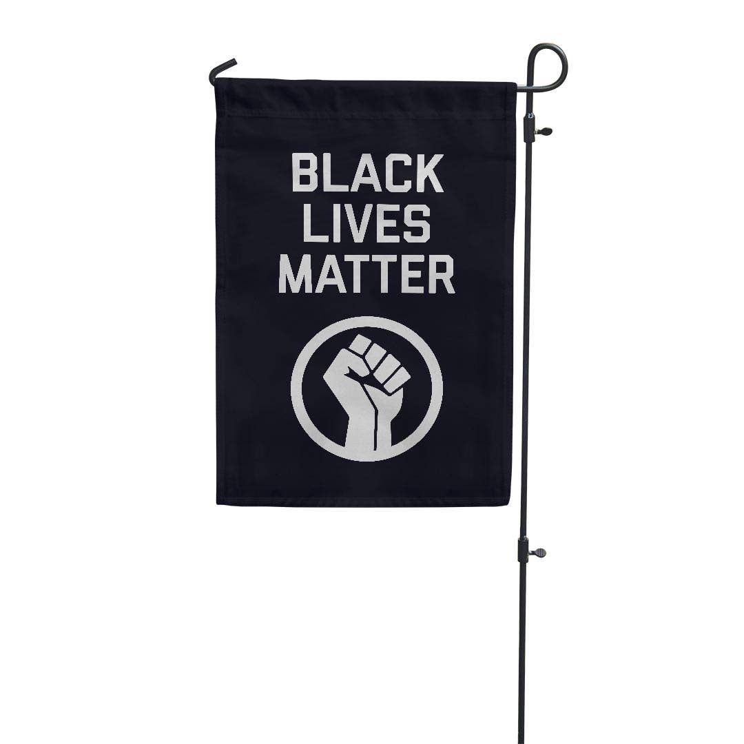 Black Lives Matter Garden Flag - Spiral Circle
