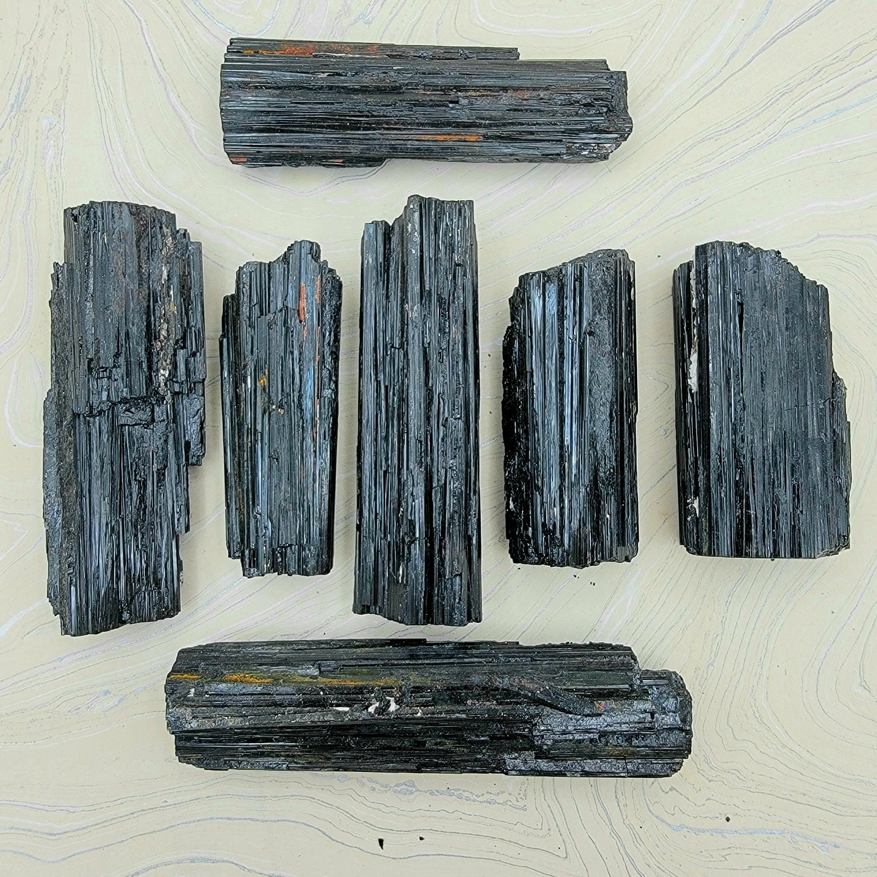 Black Tourmaline | Raw Pieces - Spiral Circle