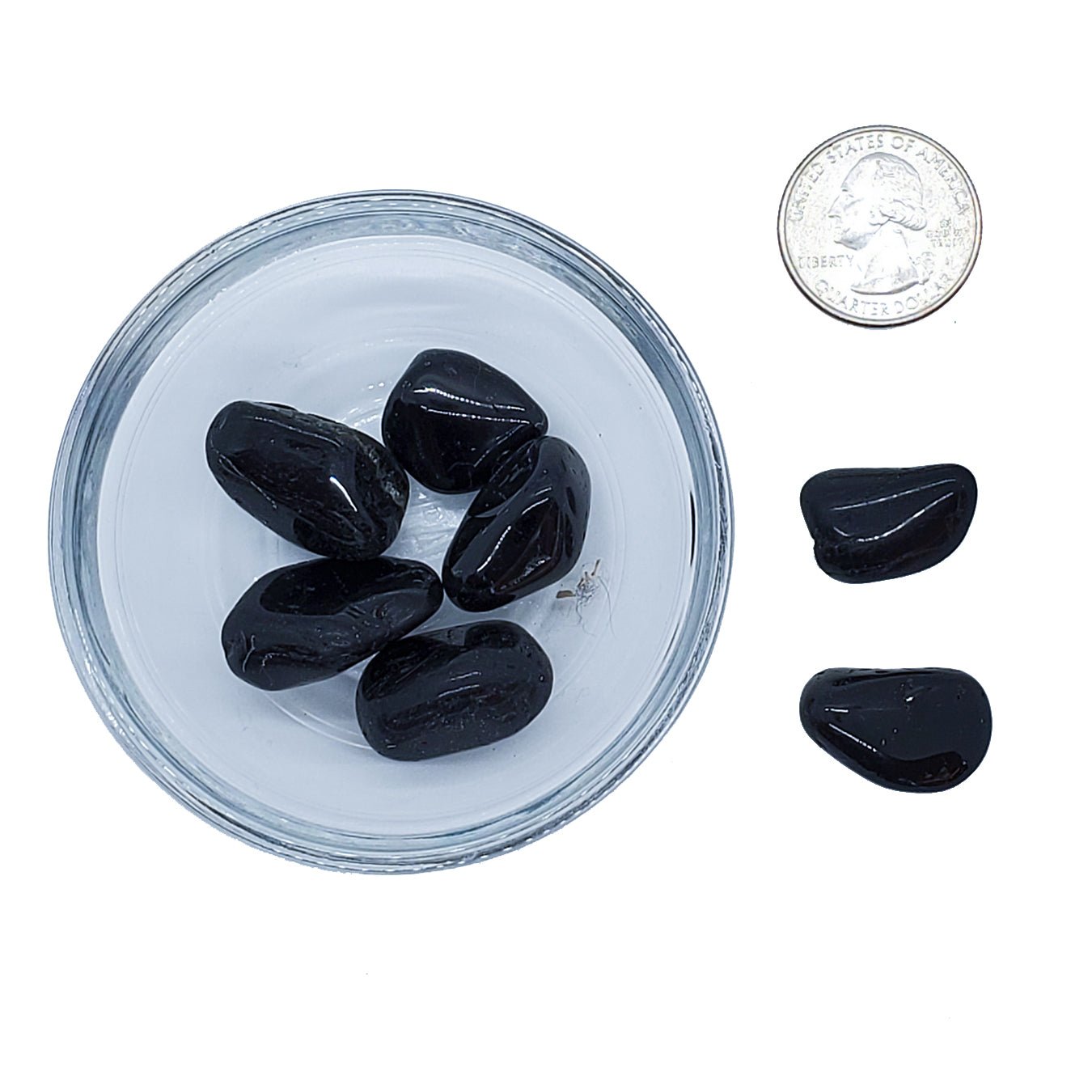Black Tourmaline | Tumbled | Protection and Grounding - Spiral Circle