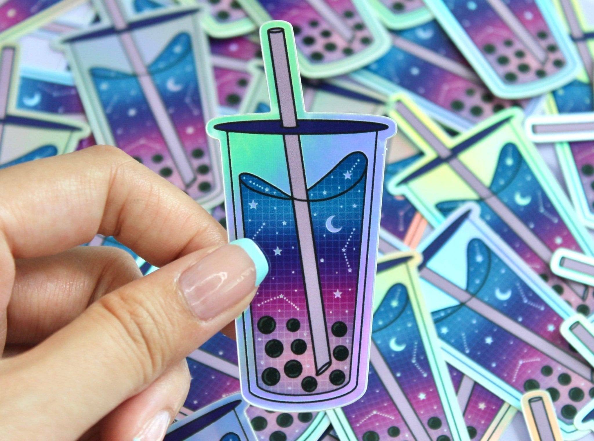 Boba Tea Sticker - Spiral Circle