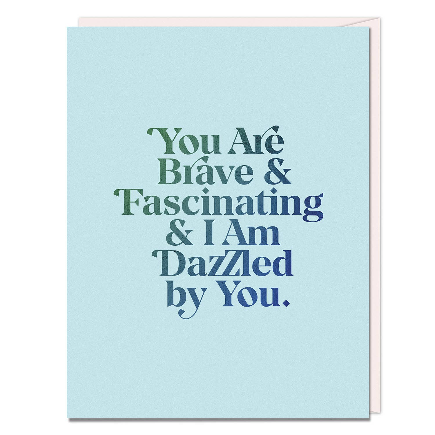 Brave & Fascinating | Elizabeth Gilbert | Greeting Card - Spiral Circle