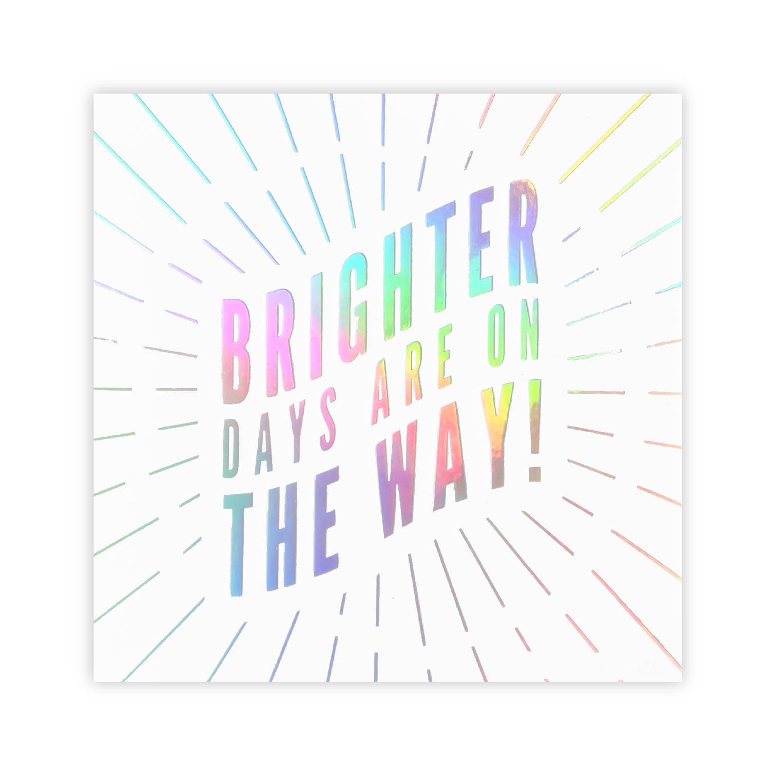 Brighter Days Holographic Sticker - Spiral Circle