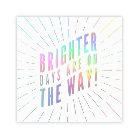 Brighter Days Holographic Sticker - Spiral Circle