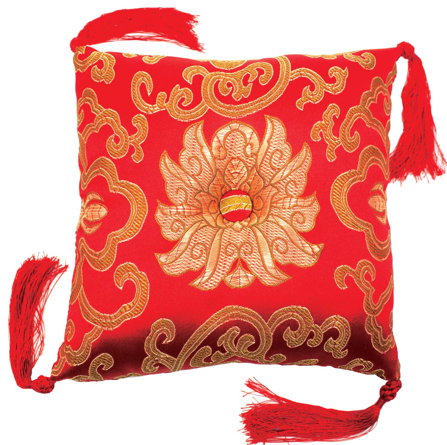 Brocade Bowl Cushion | Red | 7