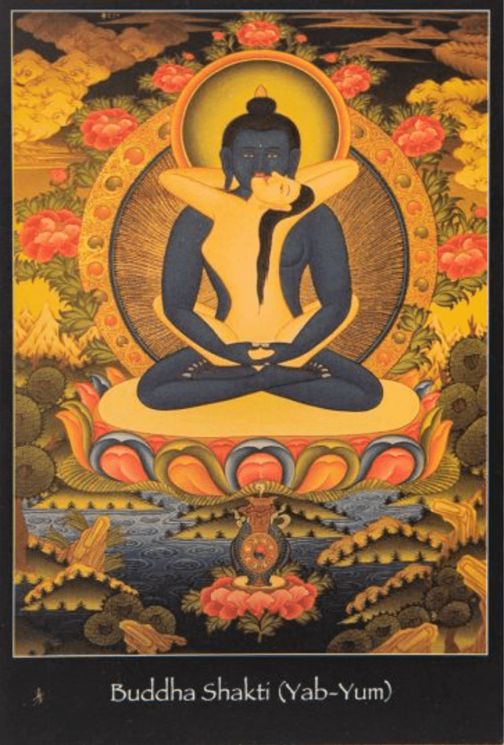 Buddha Shakti (Yab-Yum) | Altar Card - Spiral Circle