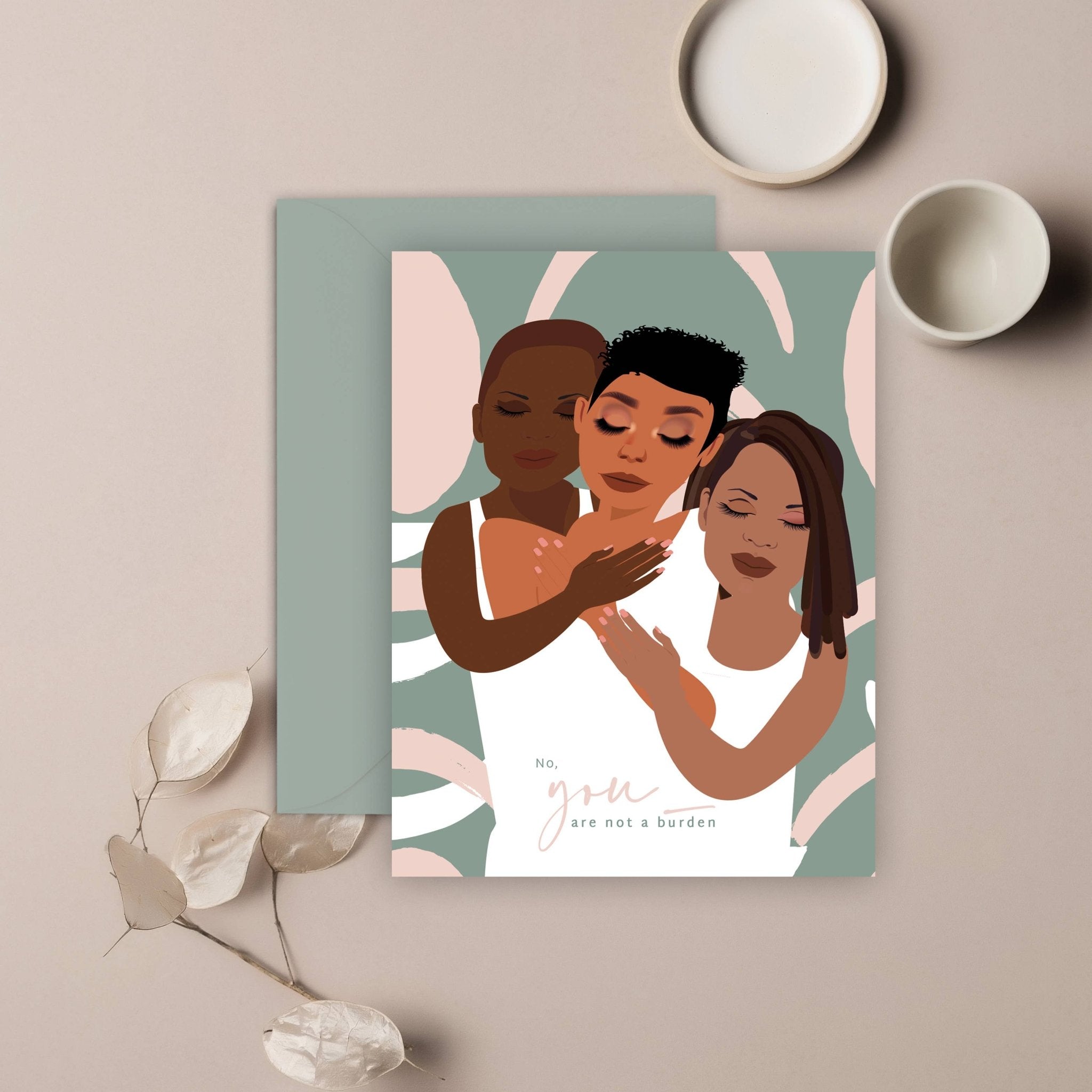 Burden Card | Encouragement Card - Spiral Circle