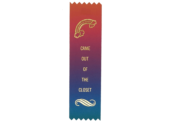 Came Out Of Closet - A Prize Ribbon - Spiral Circle