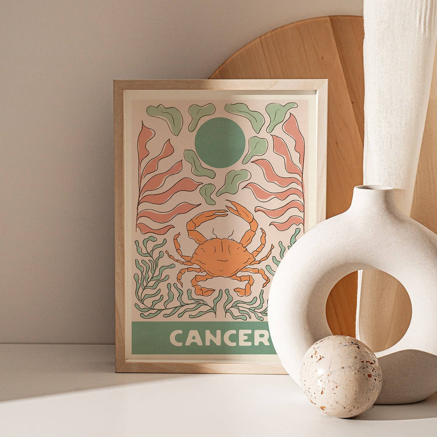 Cancer Art Print - Spiral Circle