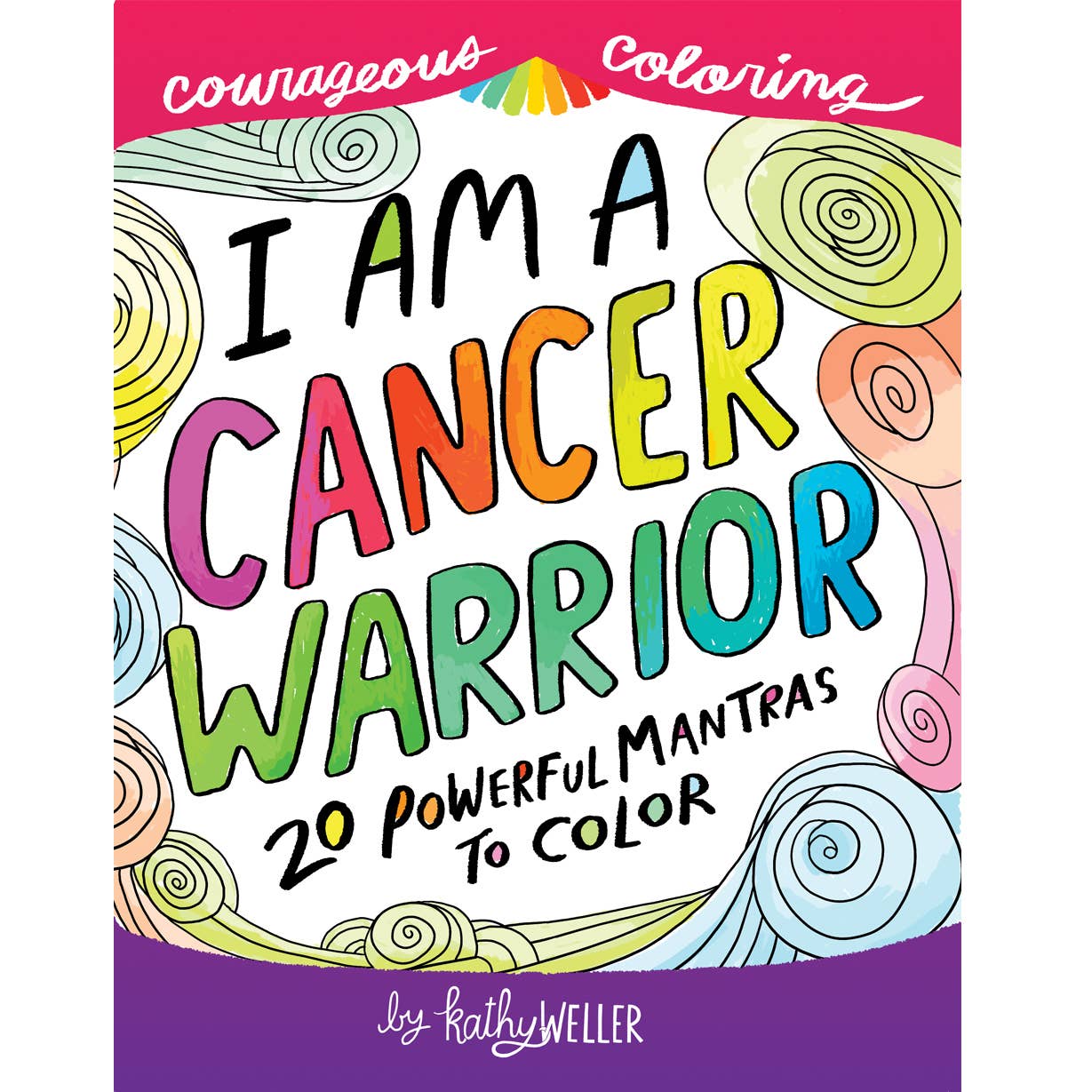 Cancer Warrior Coloring Book - Spiral Circle