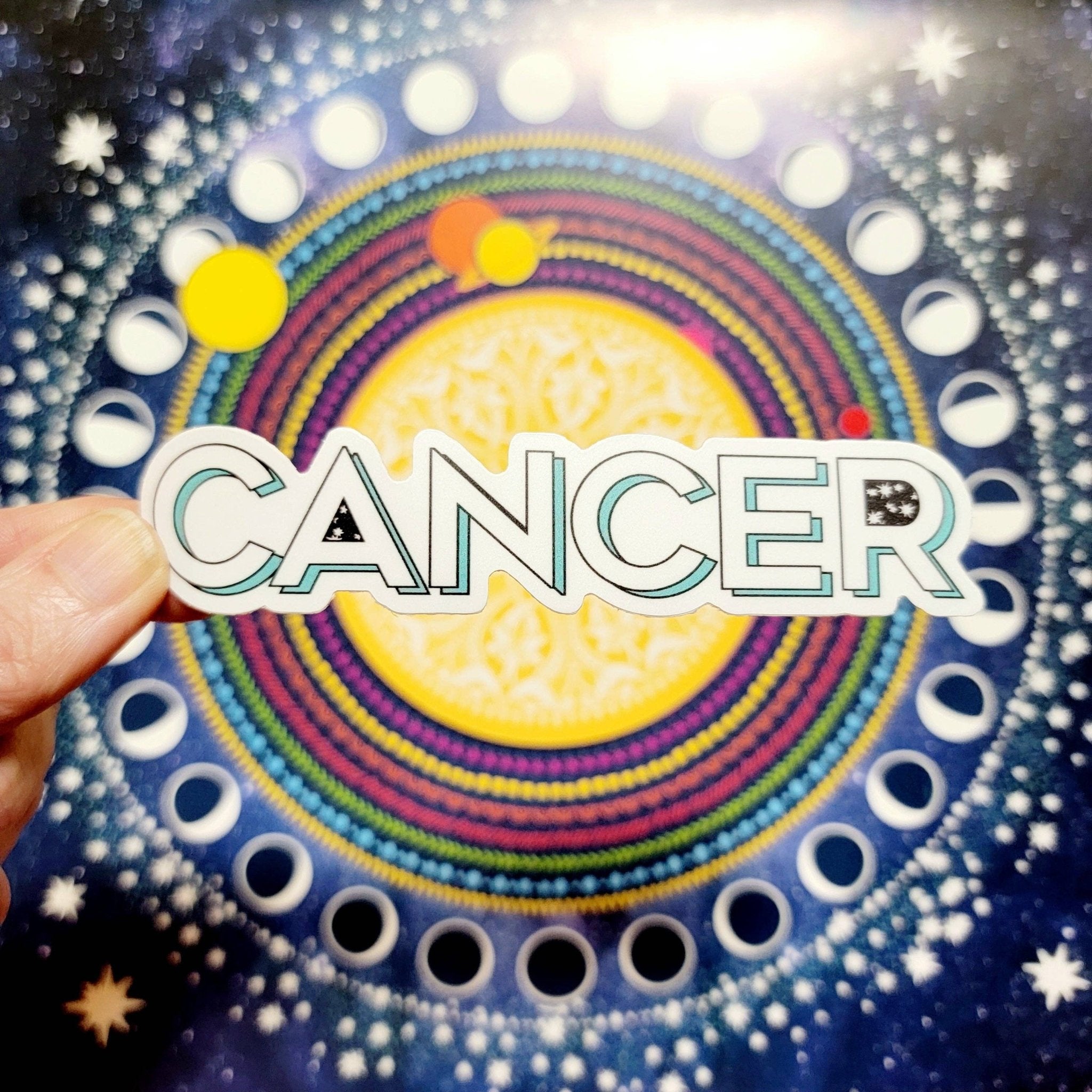 Cancer | Zodiac Sign Stickers - Spiral Circle