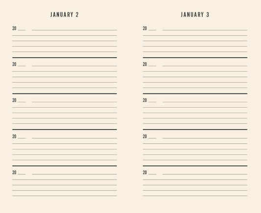 Canvas One Line a Day: A Five - Year Memory Book - Spiral Circle