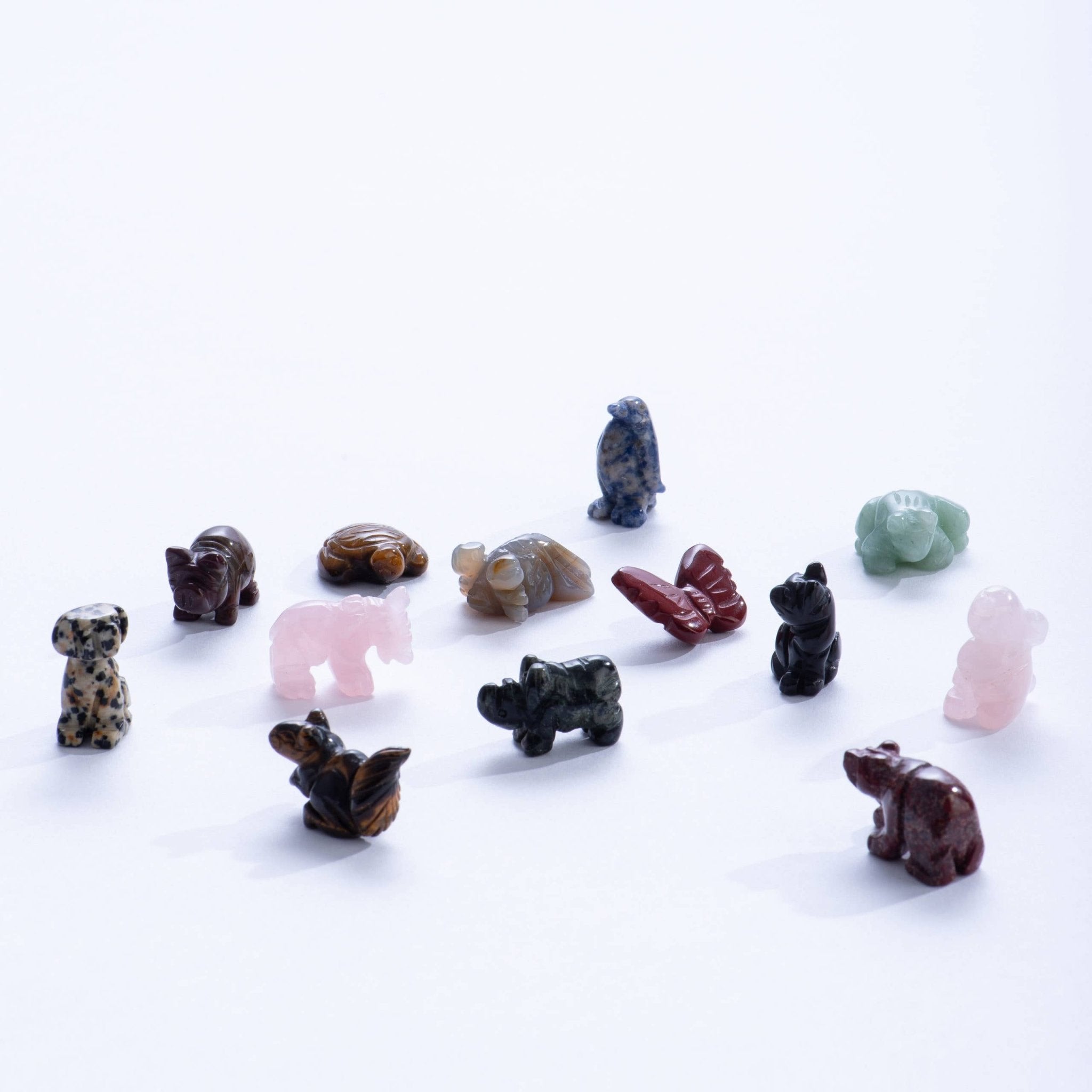 Carved Stone Animals - Spiral Circle