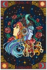 Celestial Zodiac Tapestry | 3D - Spiral Circle