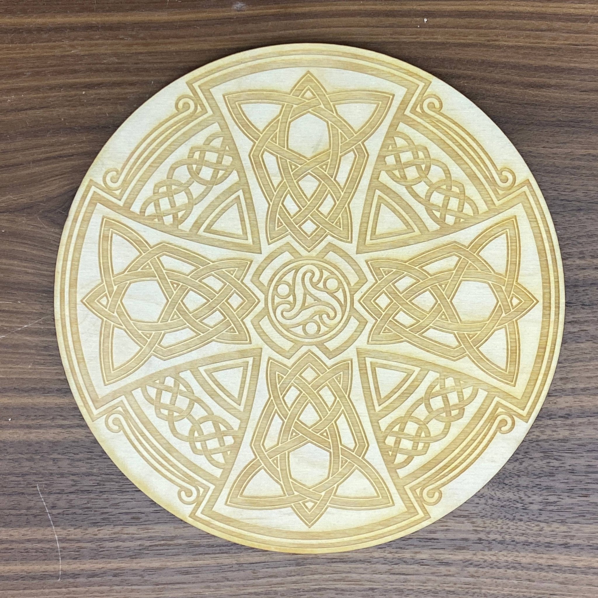 Celtic Cross #2 Crystal Grid - Spiral Circle