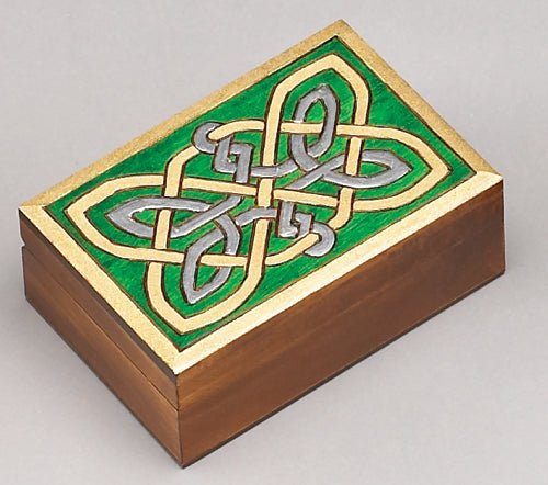 Celtic Knotwork Box - Spiral Circle