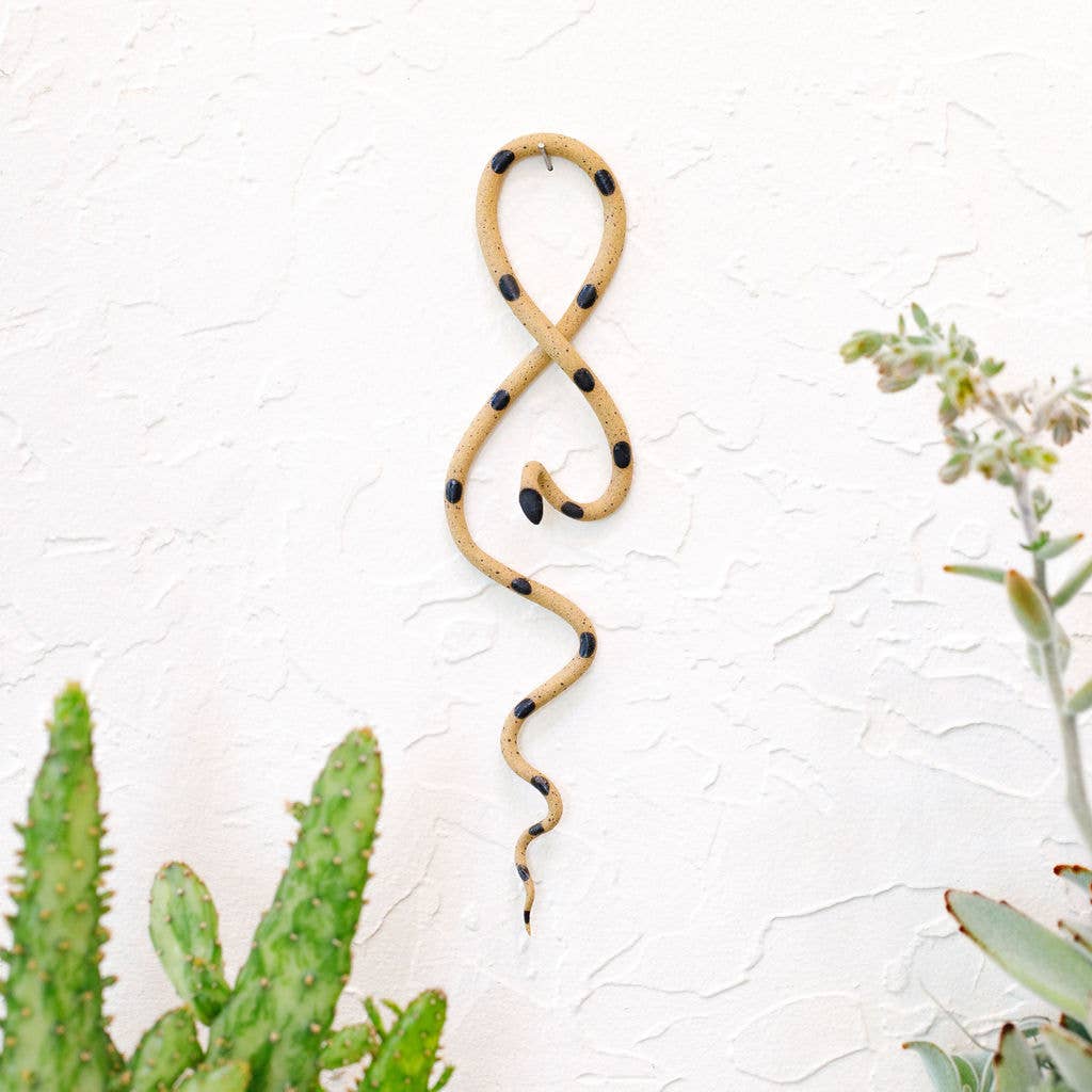 Ceramic Snake Ornament - Spiral Circle