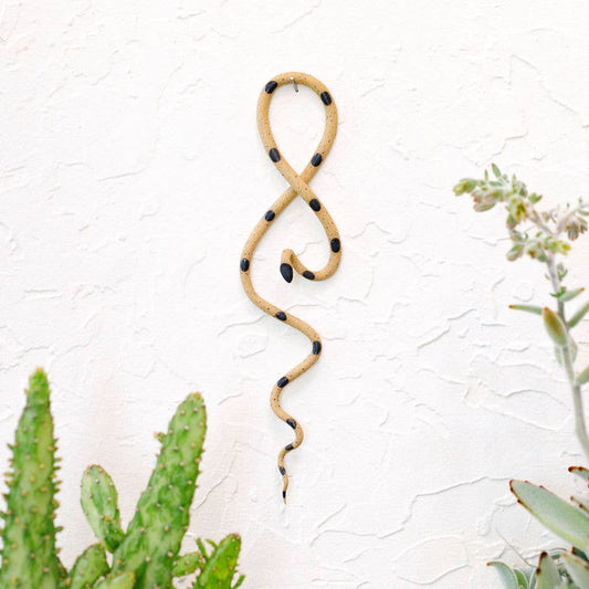 Ceramic Snake Ornament - Spiral Circle