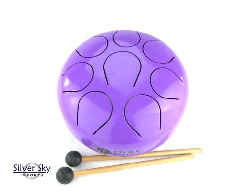 Chakra Steel Tongue Drum | Purple | 7.5