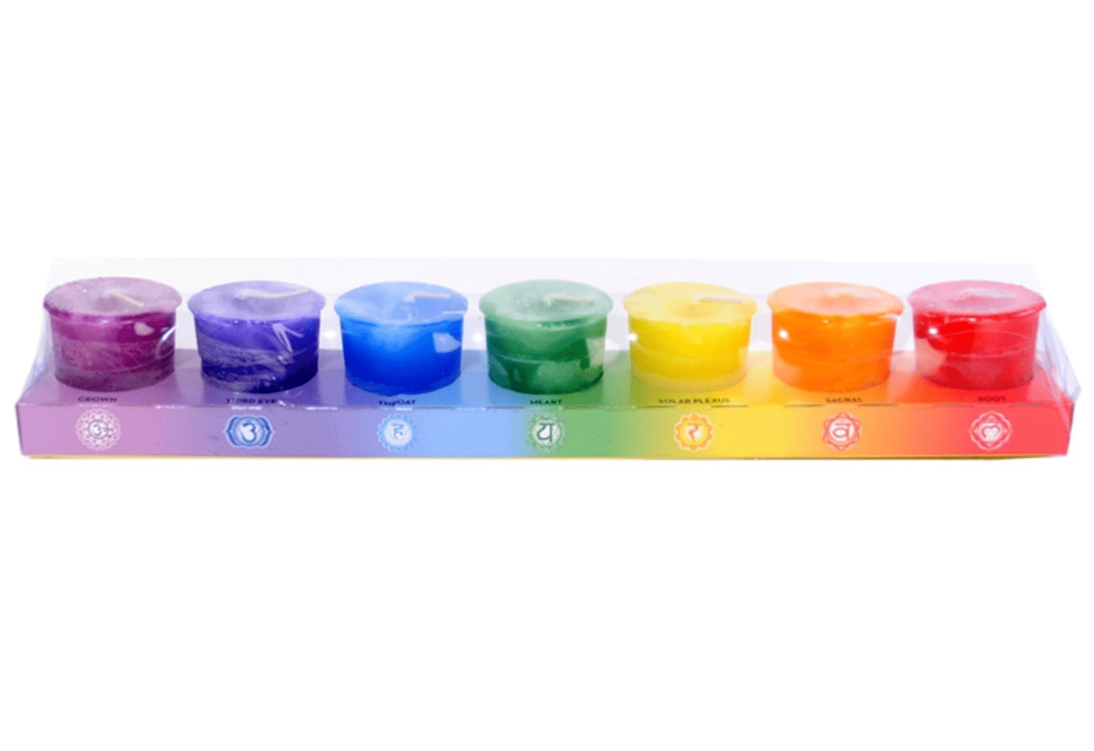 Chakra Votive Candle Pack - Spiral Circle