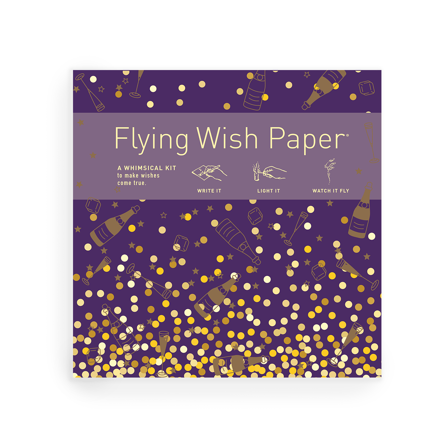 Champagne Dreams | Flying Wish Paper Kit | Large - Spiral Circle