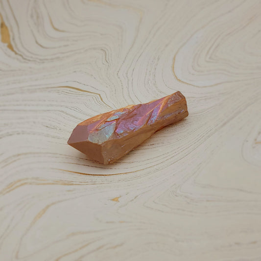 Champagne Quartz Point - Spiral Circle