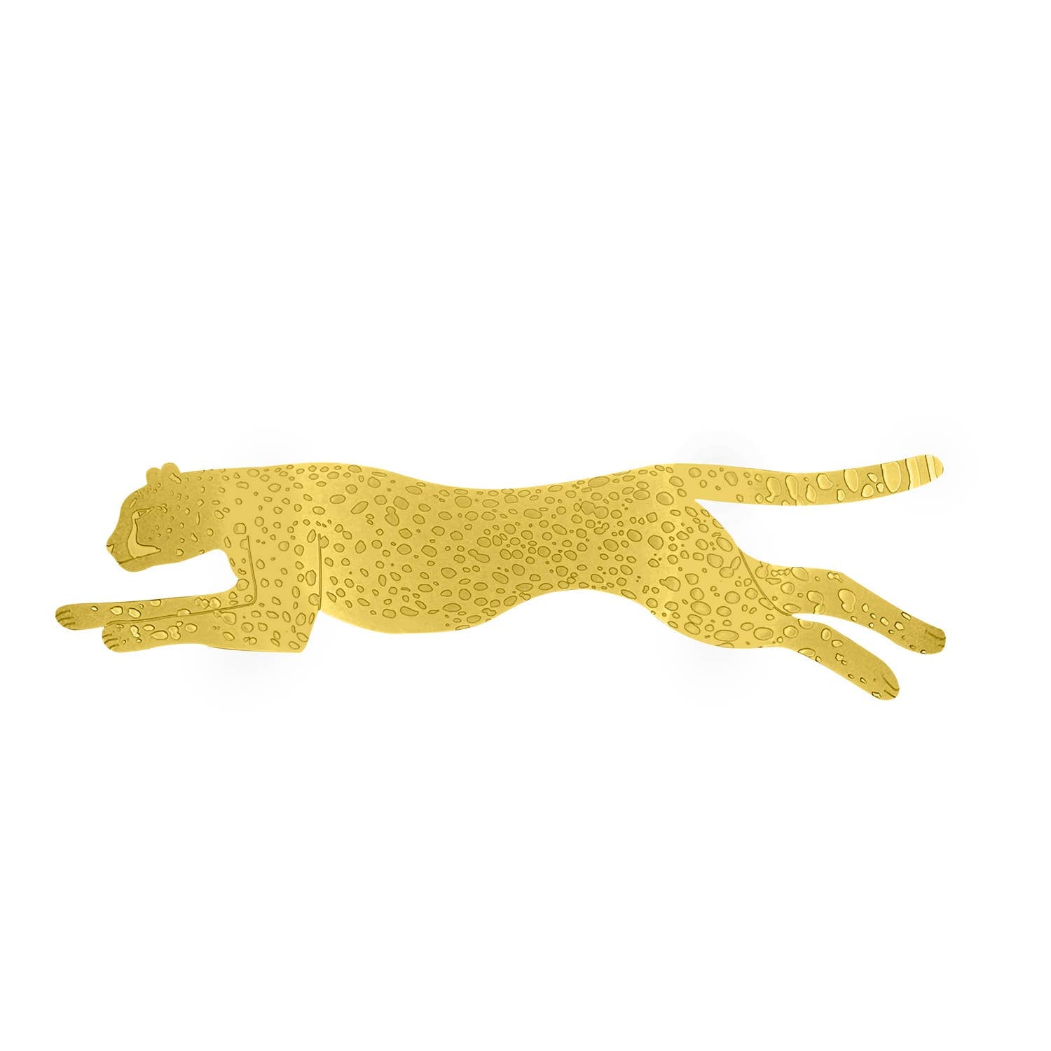 Cheetah Brass Bookmark - Spiral Circle