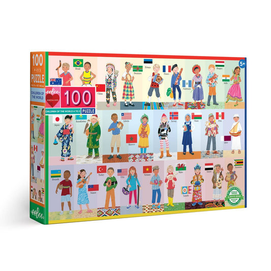 Children of the World 100 Piece Puzzle - Spiral Circle