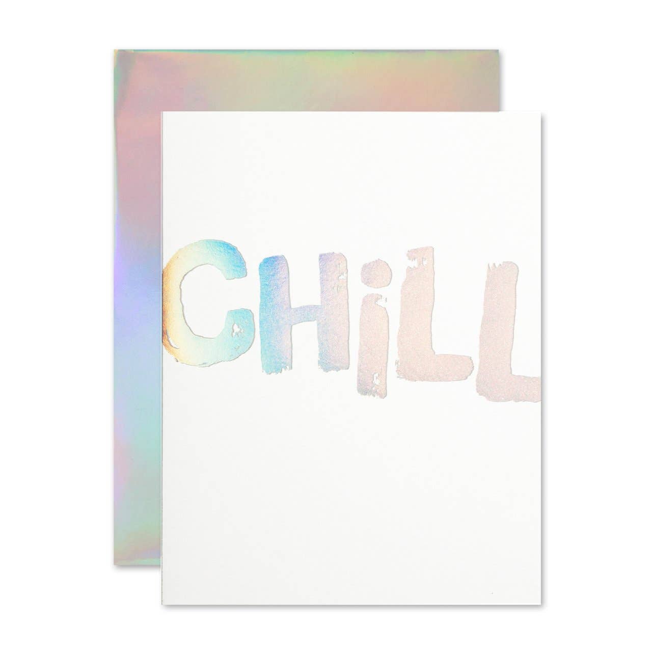 Chill Hologram Friendship Card - Spiral Circle