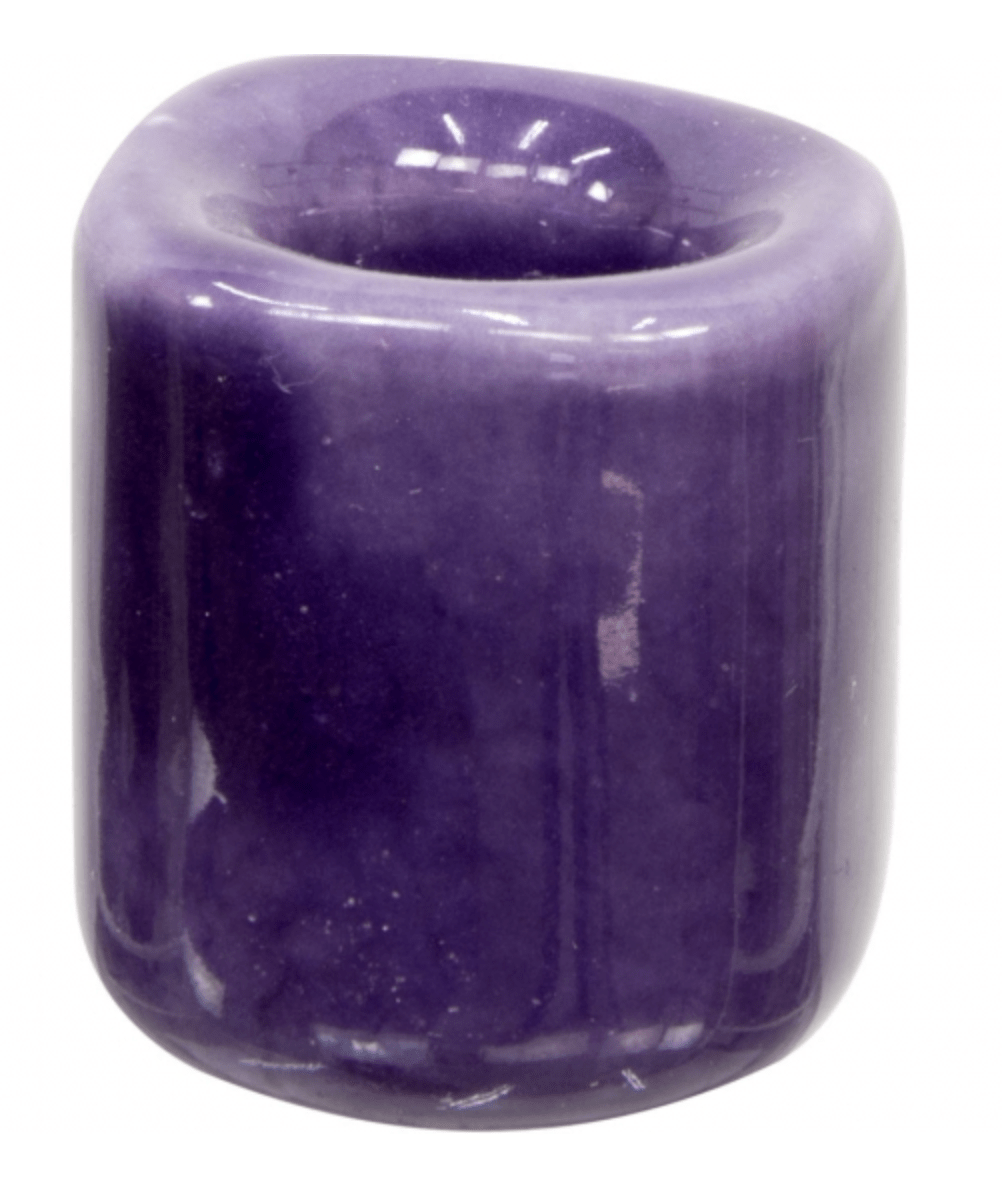 Chime Candle Holder | Purple - Spiral Circle
