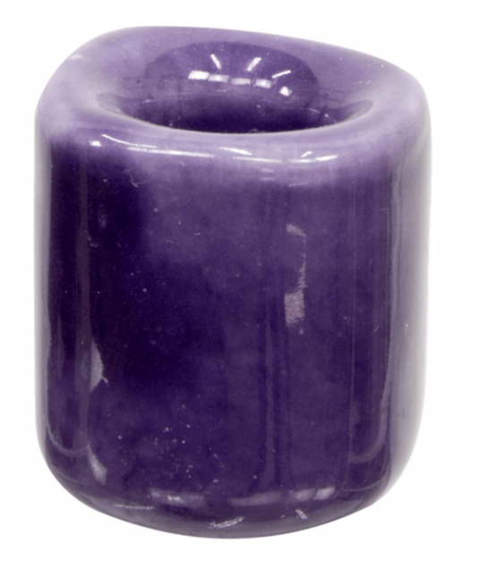 Chime Candle Holder | Purple - Spiral Circle