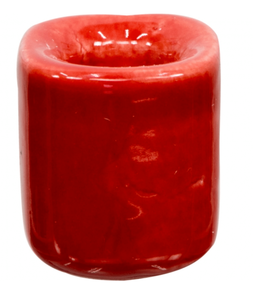 Chime Candle Holder | Red - Spiral Circle