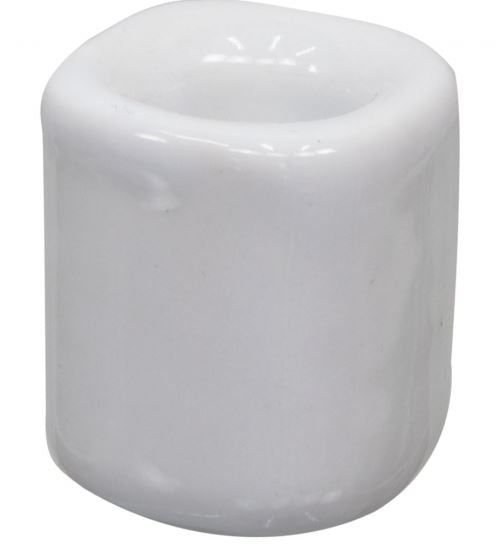 Chime Candle Holder | White - Spiral Circle