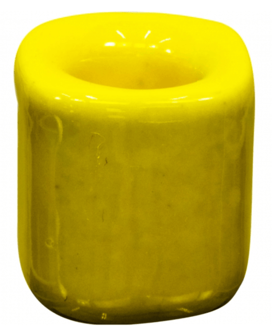 Chime Candle Holder | Yellow - Spiral Circle