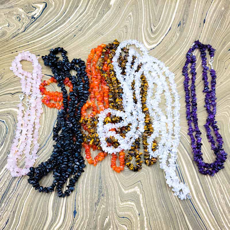 Chip Necklaces - Spiral Circle