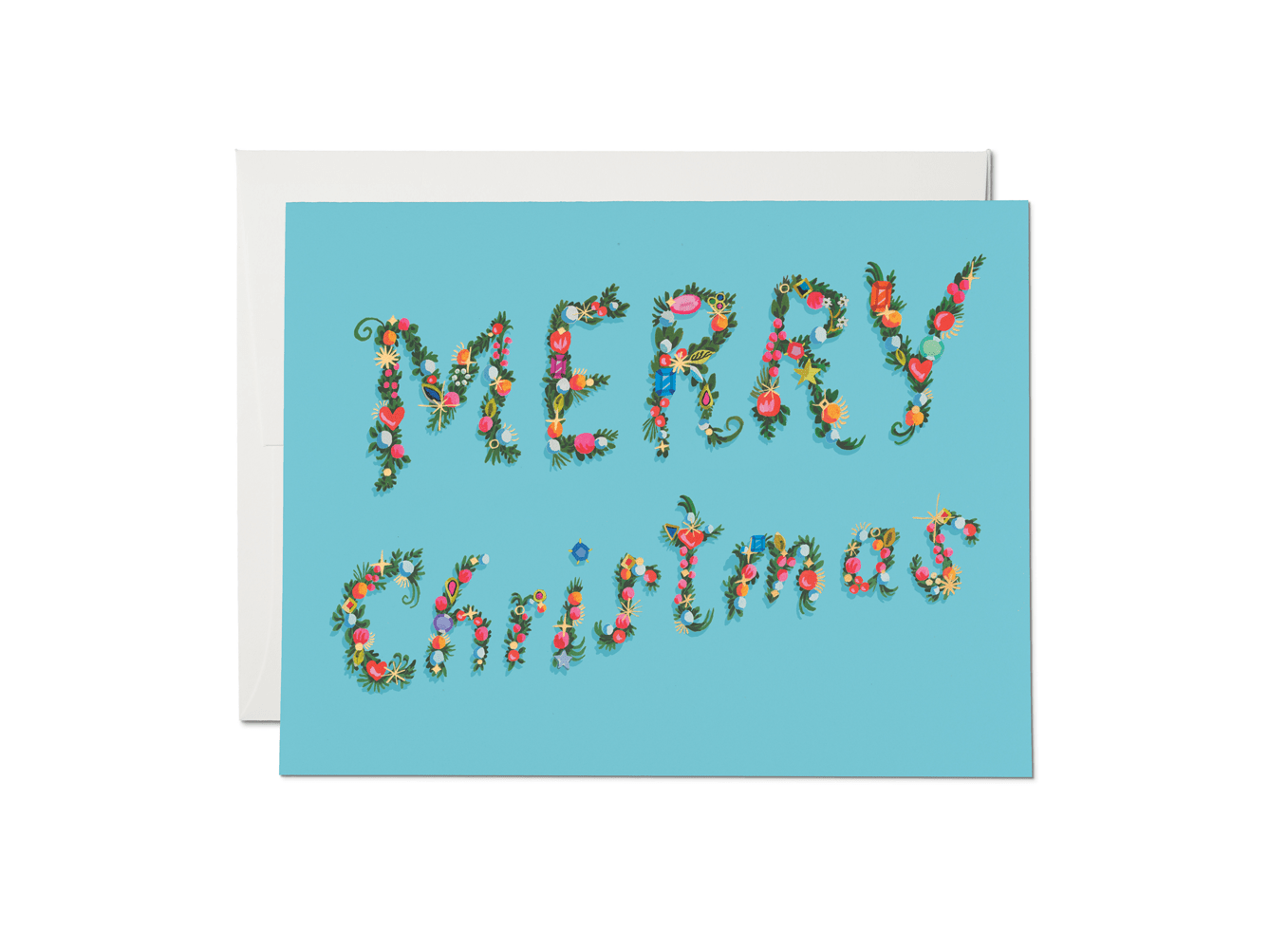 Christmas Baubles | Christmas Greeting Card - Spiral Circle