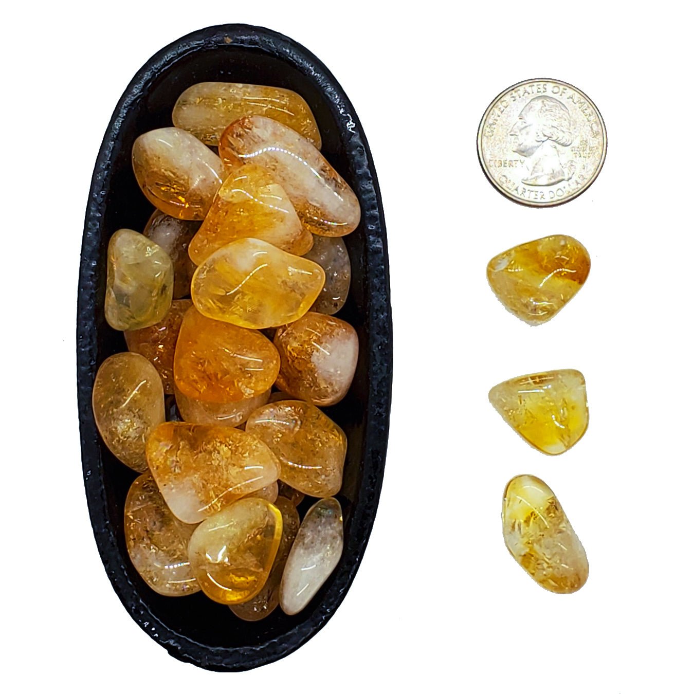 Citrine | Tumbled | Joy and Success - Spiral Circle