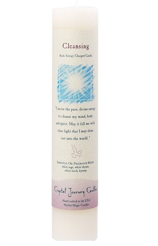 Cleansing | Pillar Candle | Reiki Charged - Spiral Circle