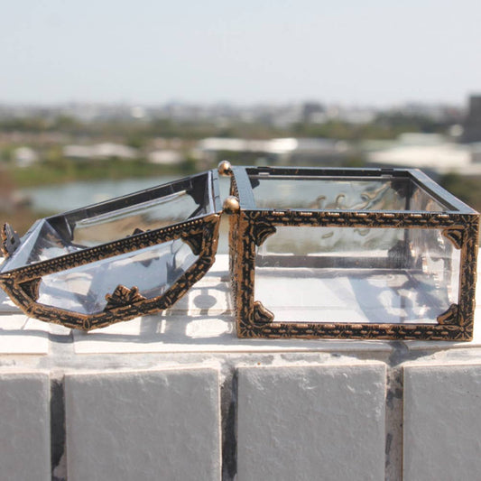 Clear Treasure Chest Gift Box - Spiral Circle