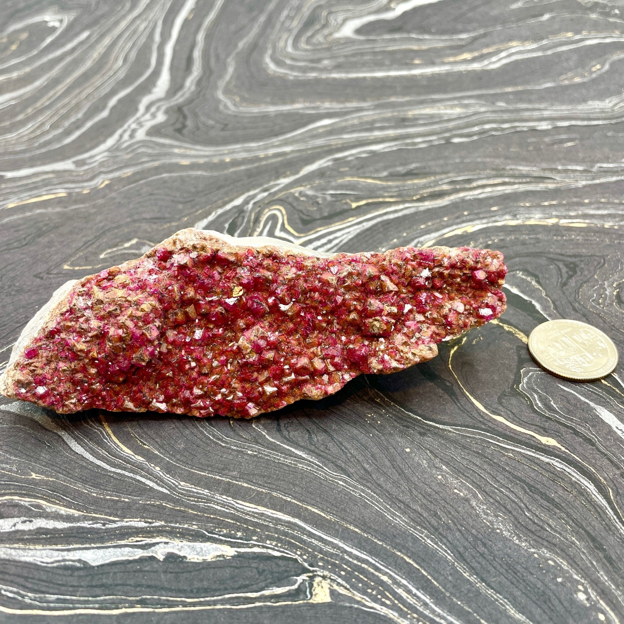 Cobaltoan Calcite Raw Cluster - Spiral Circle